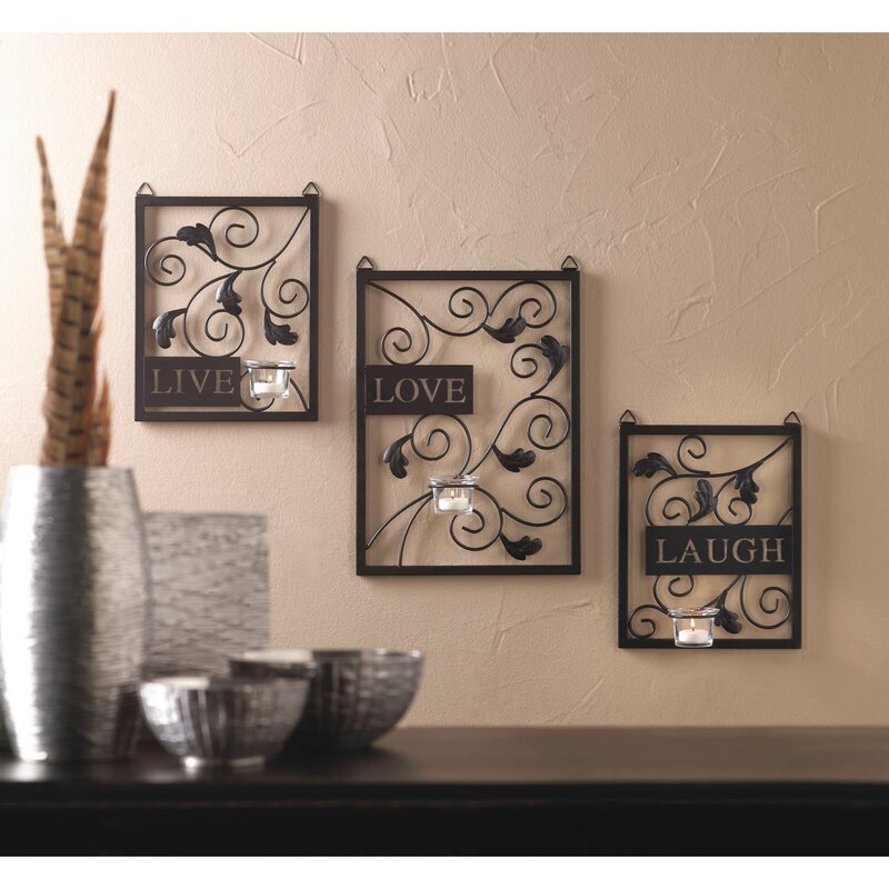 For Sale 3 Piece Live Love Laugh Wall Decor Set Metal  Home  Decor  Interior  Home  Decor In  Wholesale  Prices