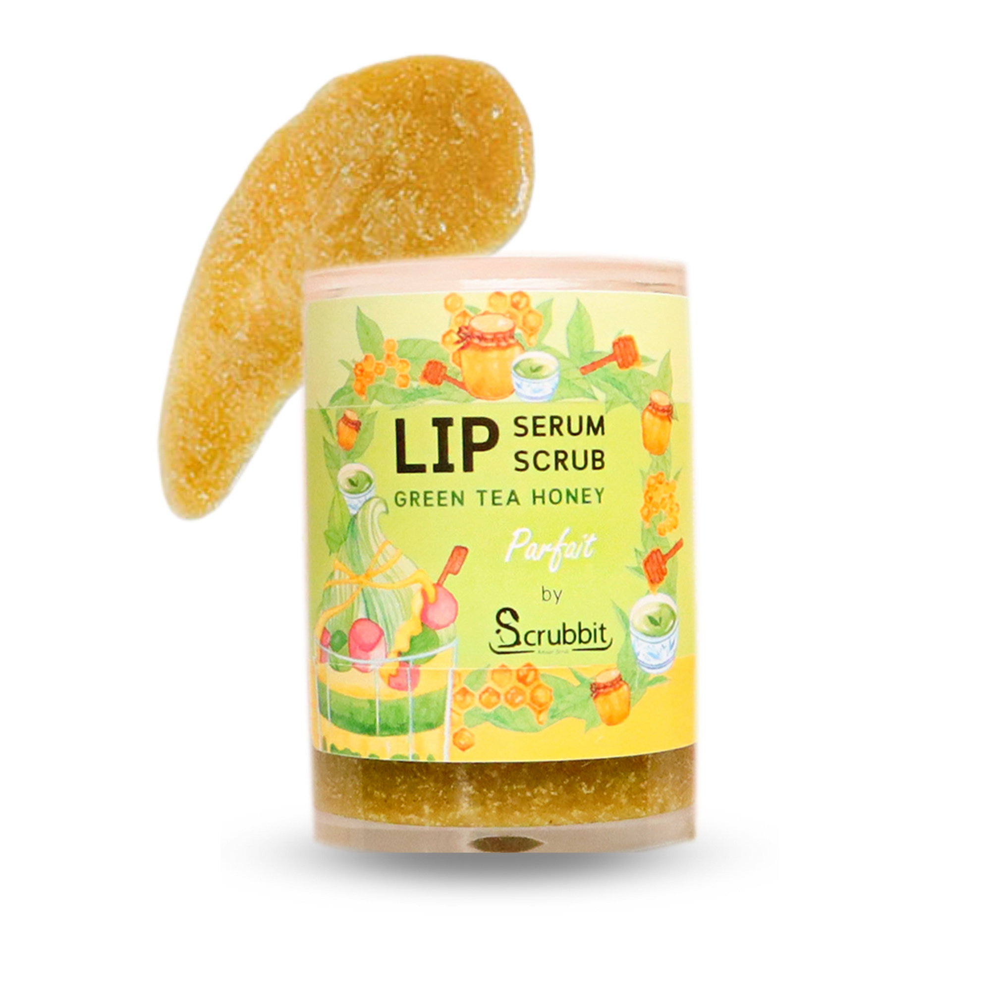 Handmade Green Tea Honey Size 12 G. Smooth Nourishing Nutrient Japanese Lips Set Lip Scrub Lip Blam