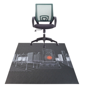 High Rolling Chair Mat Plastic Vinyl PVC Office Chair Mat for Carpet