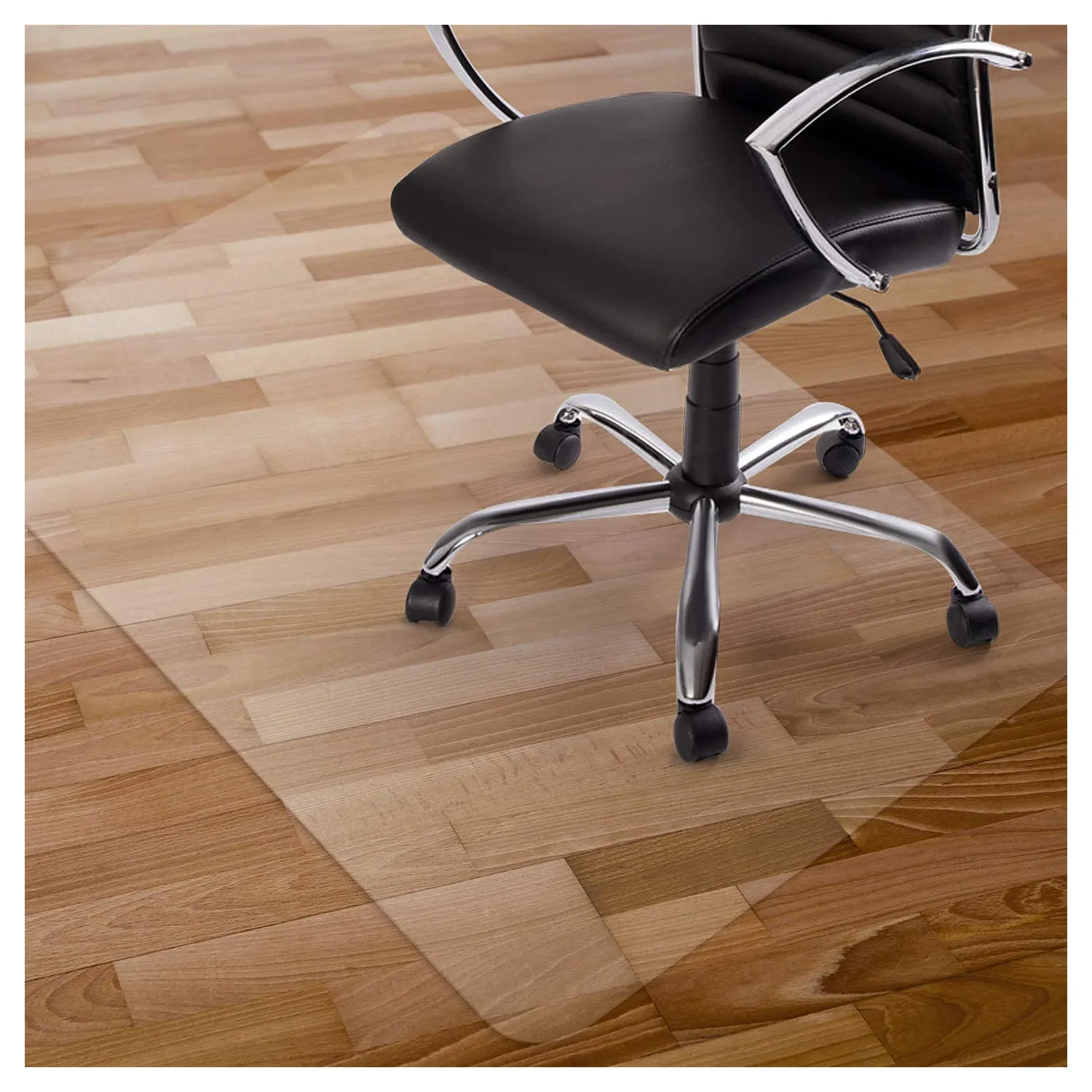 PVC Transparent Clear Chair Mat for hard floor and carpet