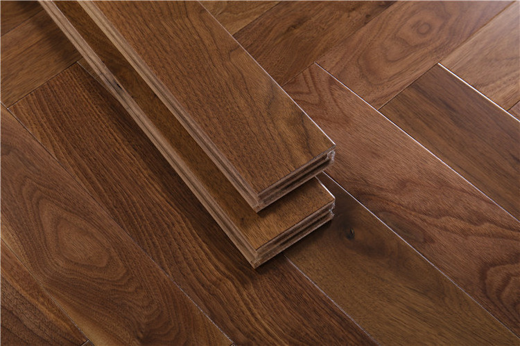 Factory direct sales of hardwood flooring natural oiled parquet American black walnut luxury real wood solid wooden floors