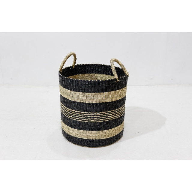 Best Selling Water Hyacinth Corner Laundry Basket Handwoven 100% Natural High Quality Storage Basket