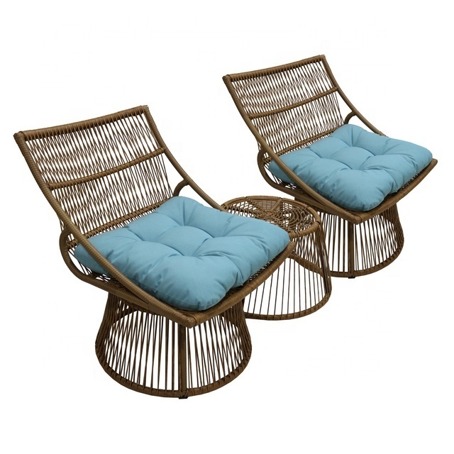 Hot Selling Rattan Swivel Chair from Vietnam Factory for Outdoor Ottoman Furniture Living Room Dining Home Office