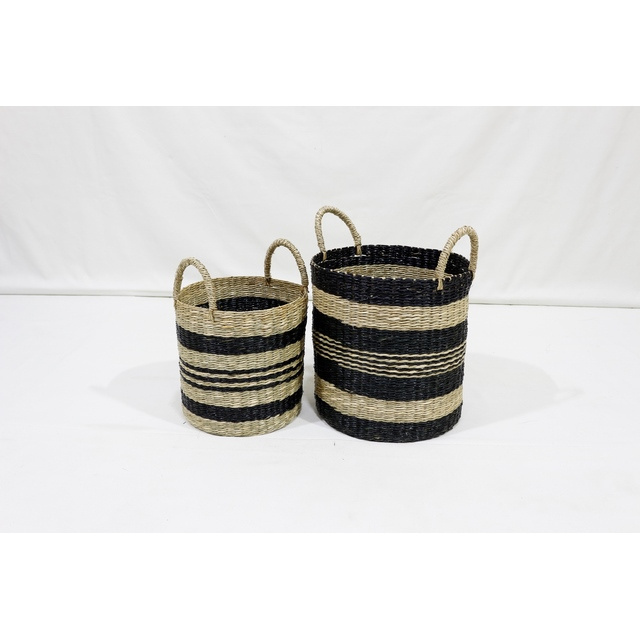 Best Selling Water Hyacinth Corner Laundry Basket Handwoven 100% Natural High Quality Storage Basket