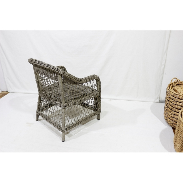 Vietnam manufacturer supply best price poly wicker (PE) Armchair garden dining Armchair wicker outdoor furniture