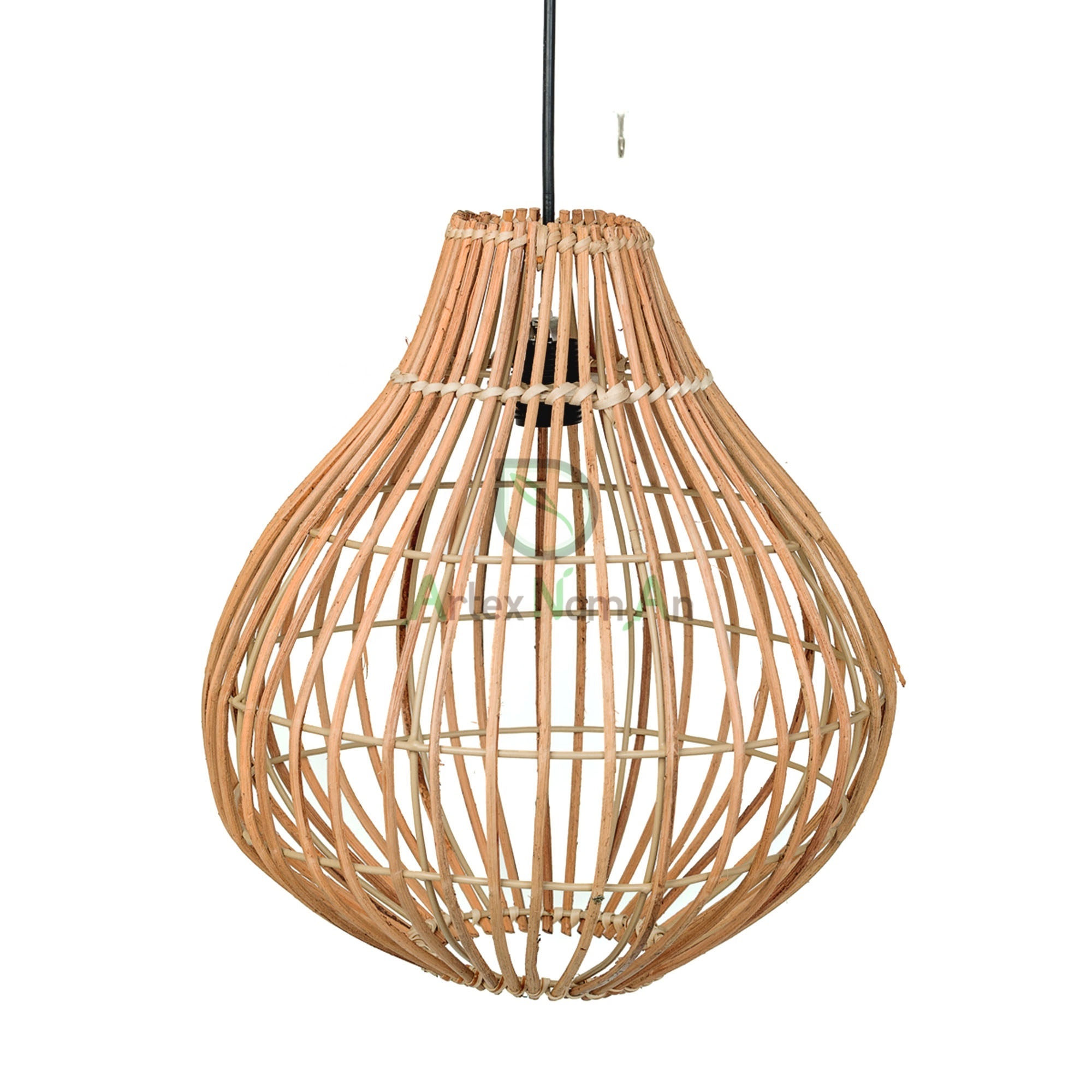 Rattan pendant light shade/modern wicker light fixture/rustic farmhouse ceiling hanging lamp shades