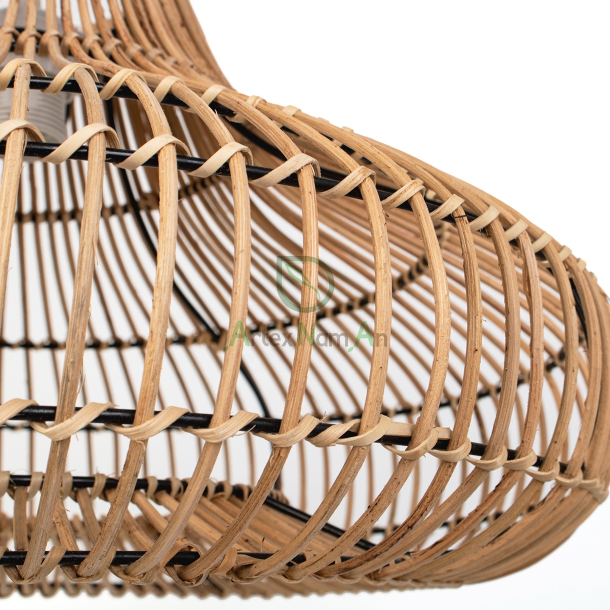 Rattan pendant light shade/wicker bali lamp shade for lighting pendants/rustic farmhouse ceiling hanging lamp for living room