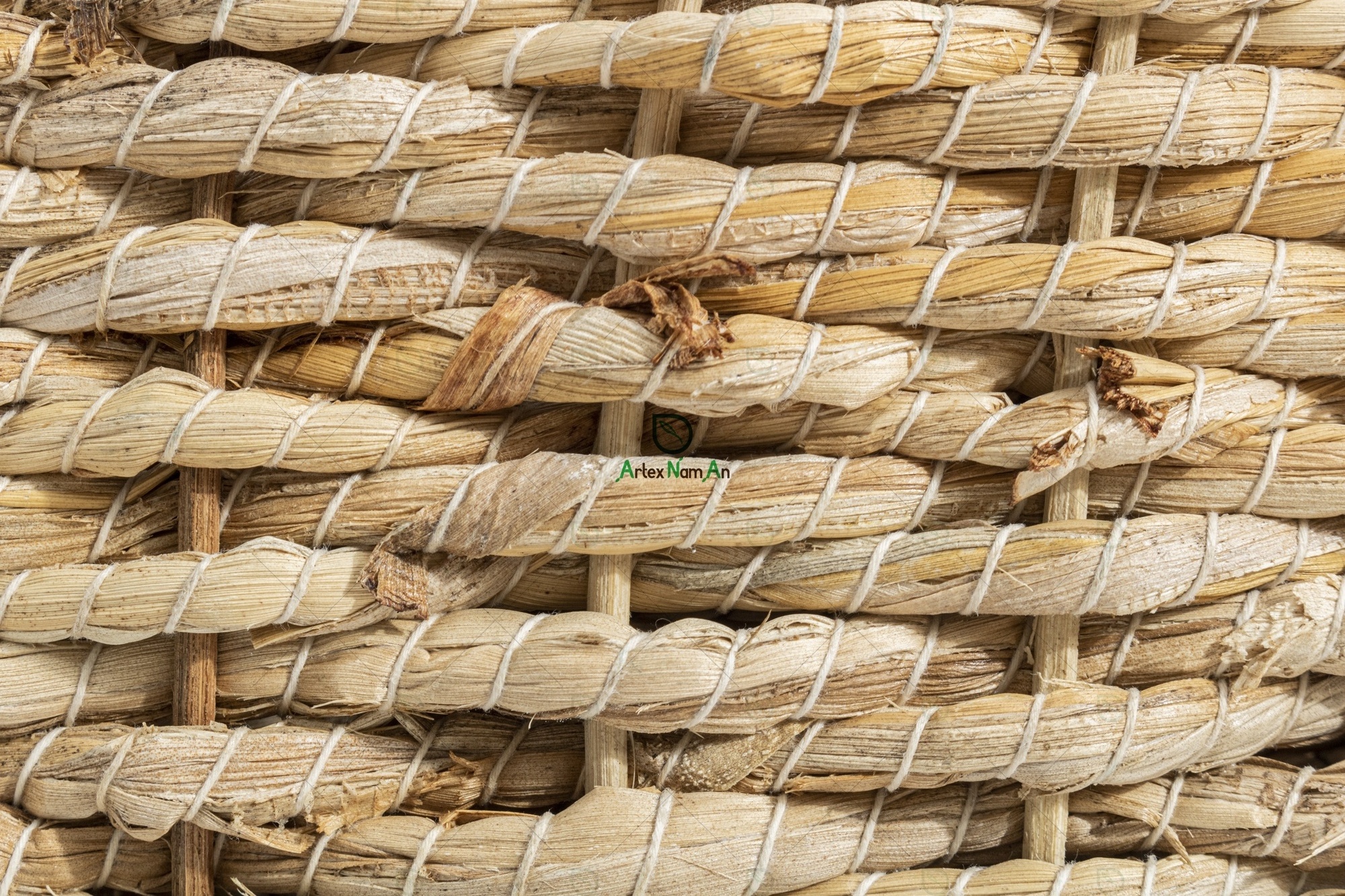 Banana leaf storage basket with handles/wicker laundry basket hamper/boho decorative basket for blanket, toy, shoe, firewood