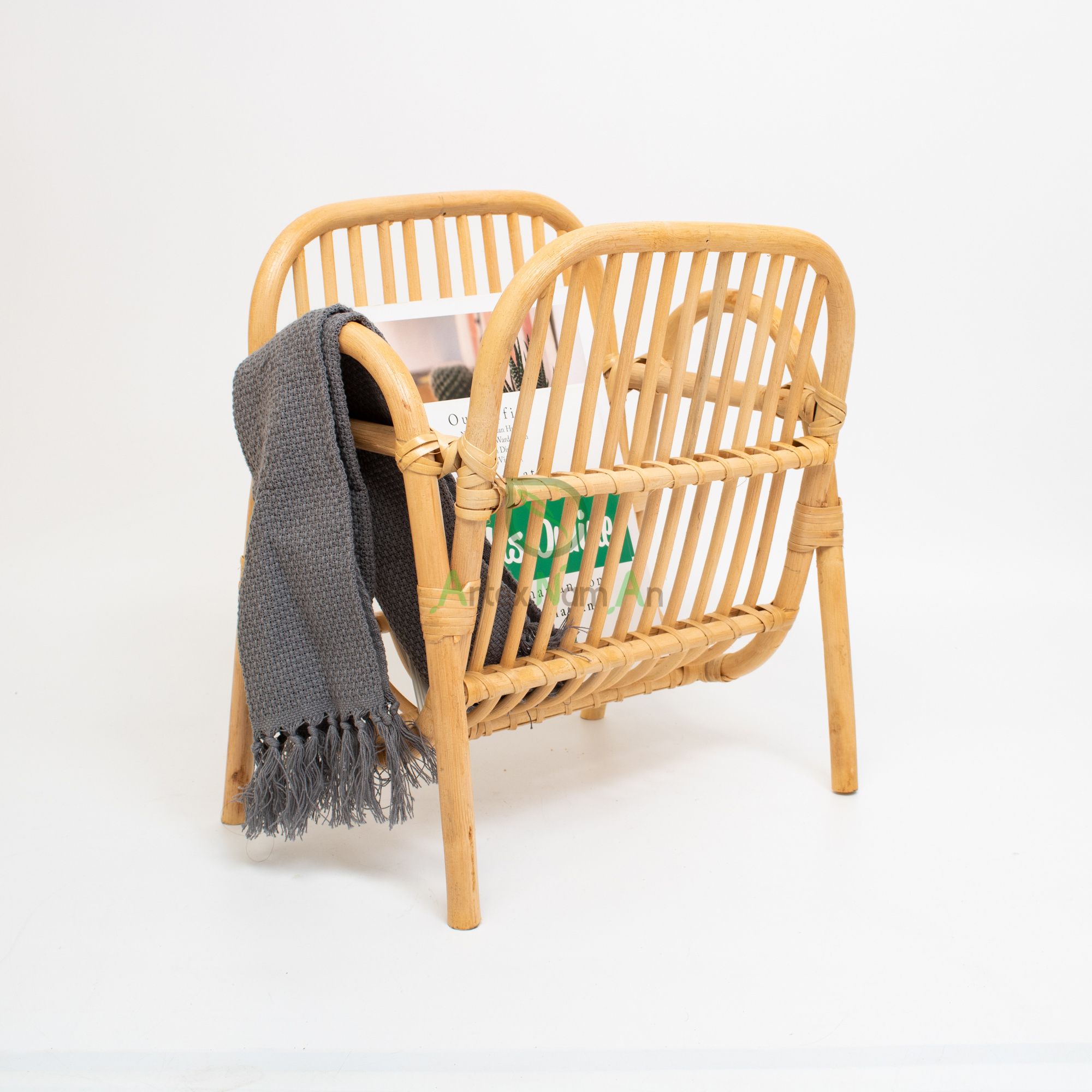 Rattan Magazine Racks Also Wicker Magazine Holder for Home Interior Accessories Decoration Minimalist  Office Furniture