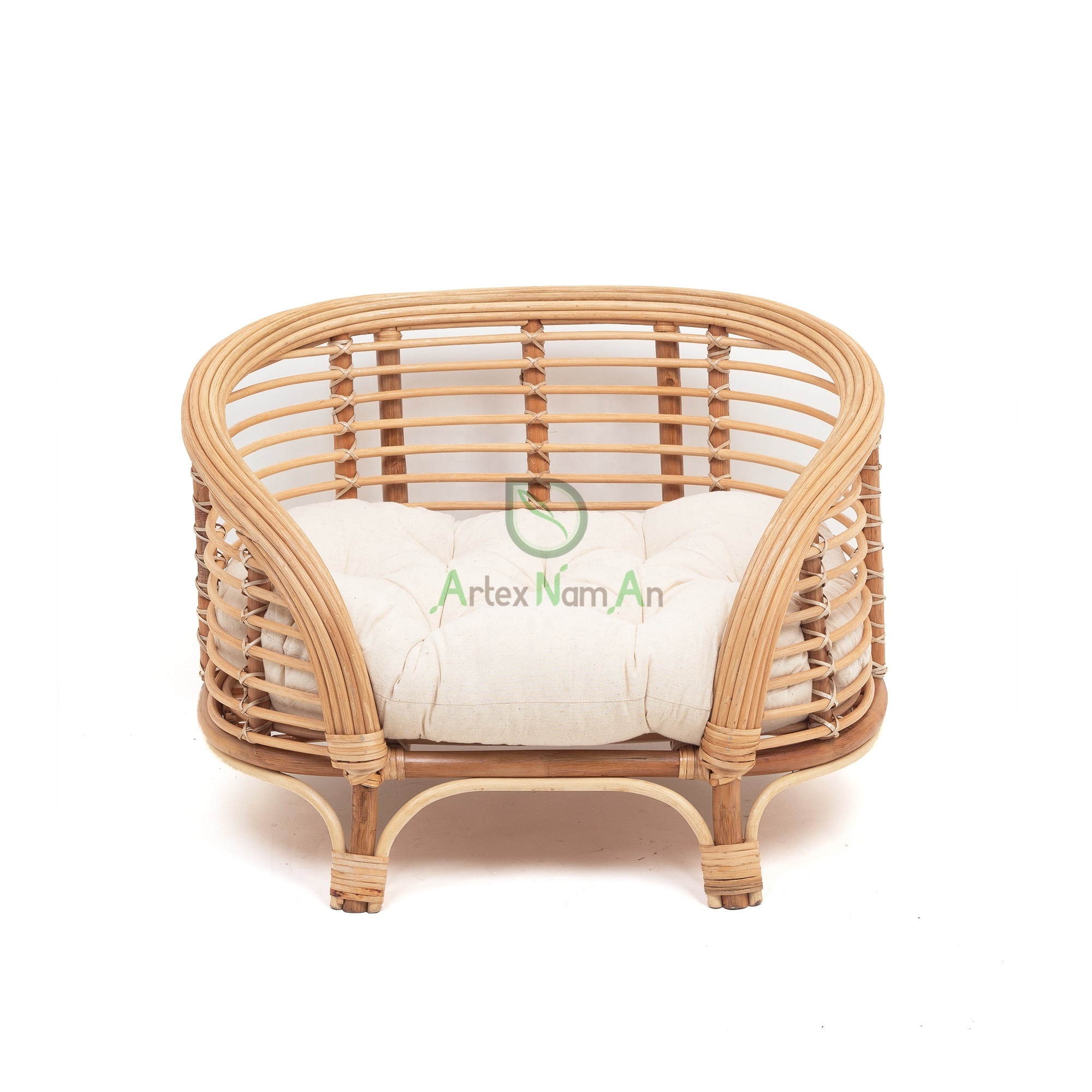 Eco friendly rattan pet bed also wicker soft cat bed dog bed cushion for pet supplies