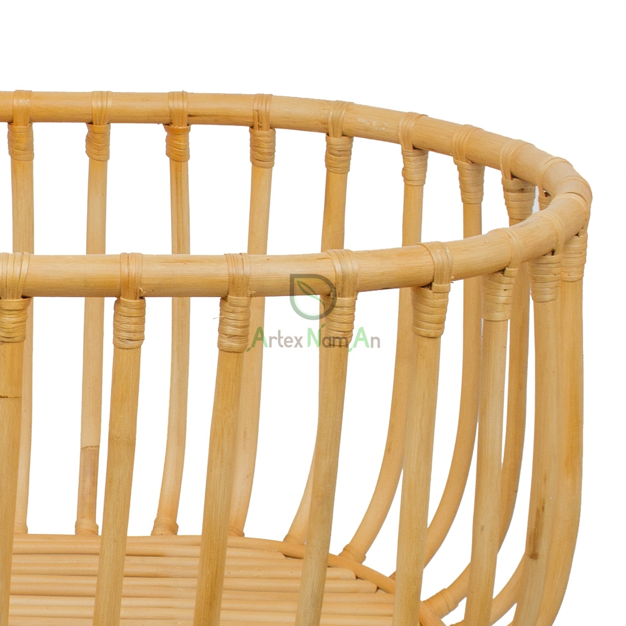 Handmade rattan wicker baby bed bassinet also baby cot bed crib for new born baby nursery furniture