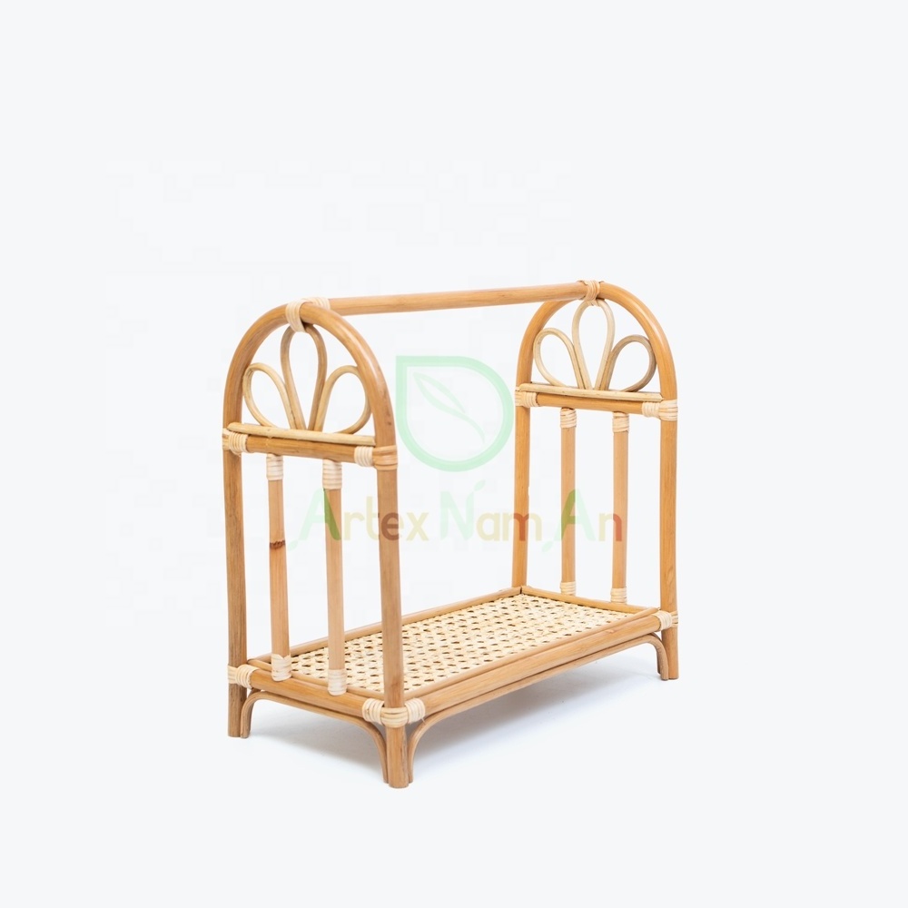 Rattan doll clothes rack/miniature doll house accessories/rattan kids toys