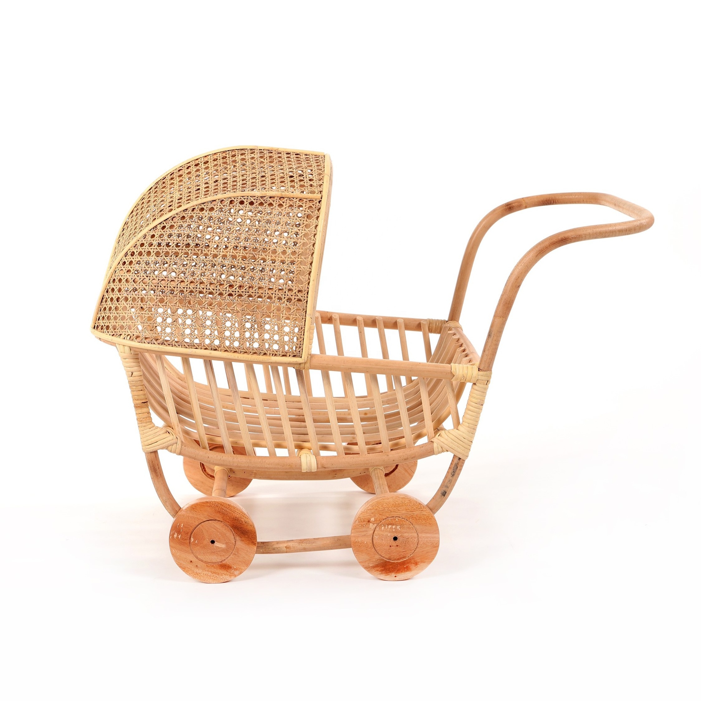 High quality Rattan stroller for children's room rattan stroller toy Manufacturer Wholesale luxury baby stroller