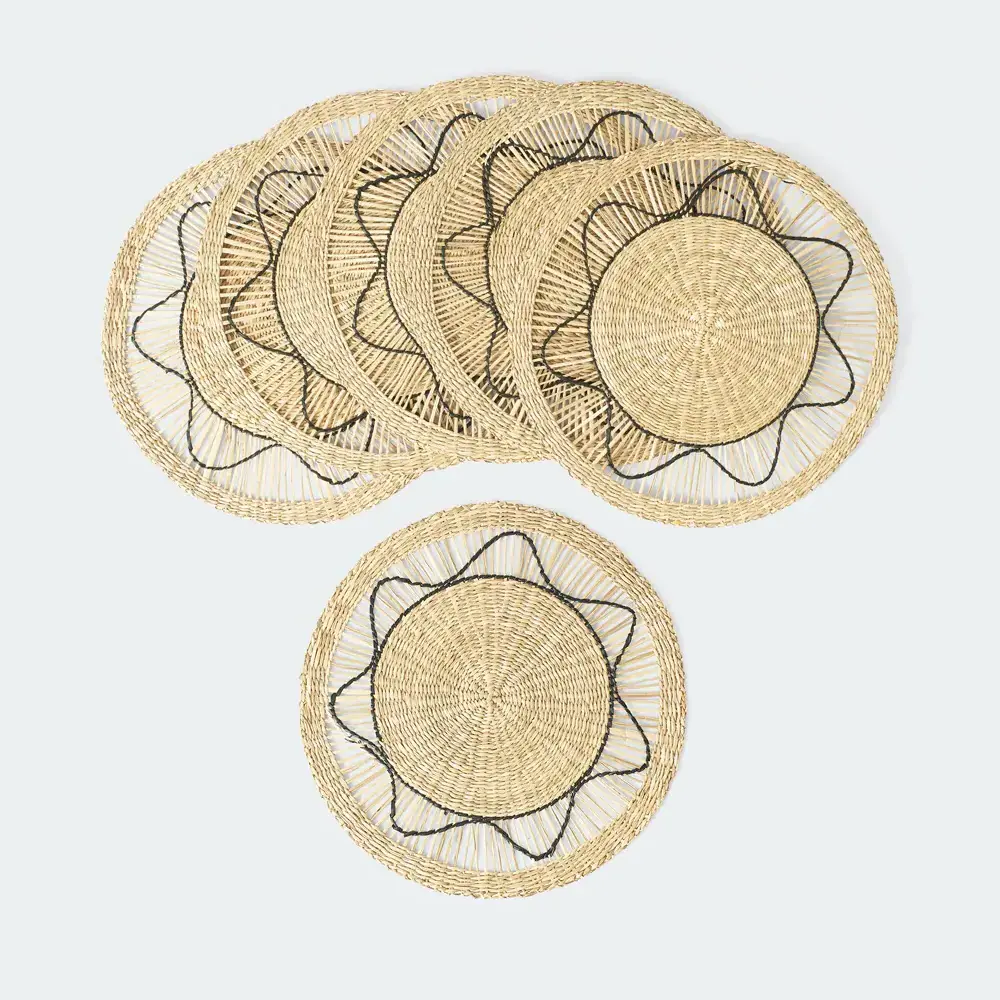 Eye-catching product Natural Sedge placemat Various dimension Seagrass table mats for restaurant and kitchen decoration