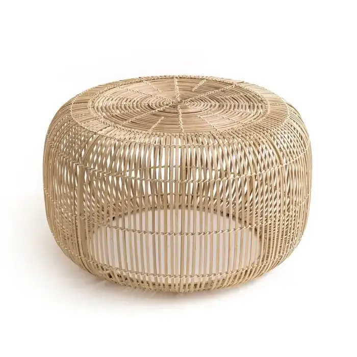 Vietnam wholesale manufacturing bamboo table round table in natural color for living room home furniture