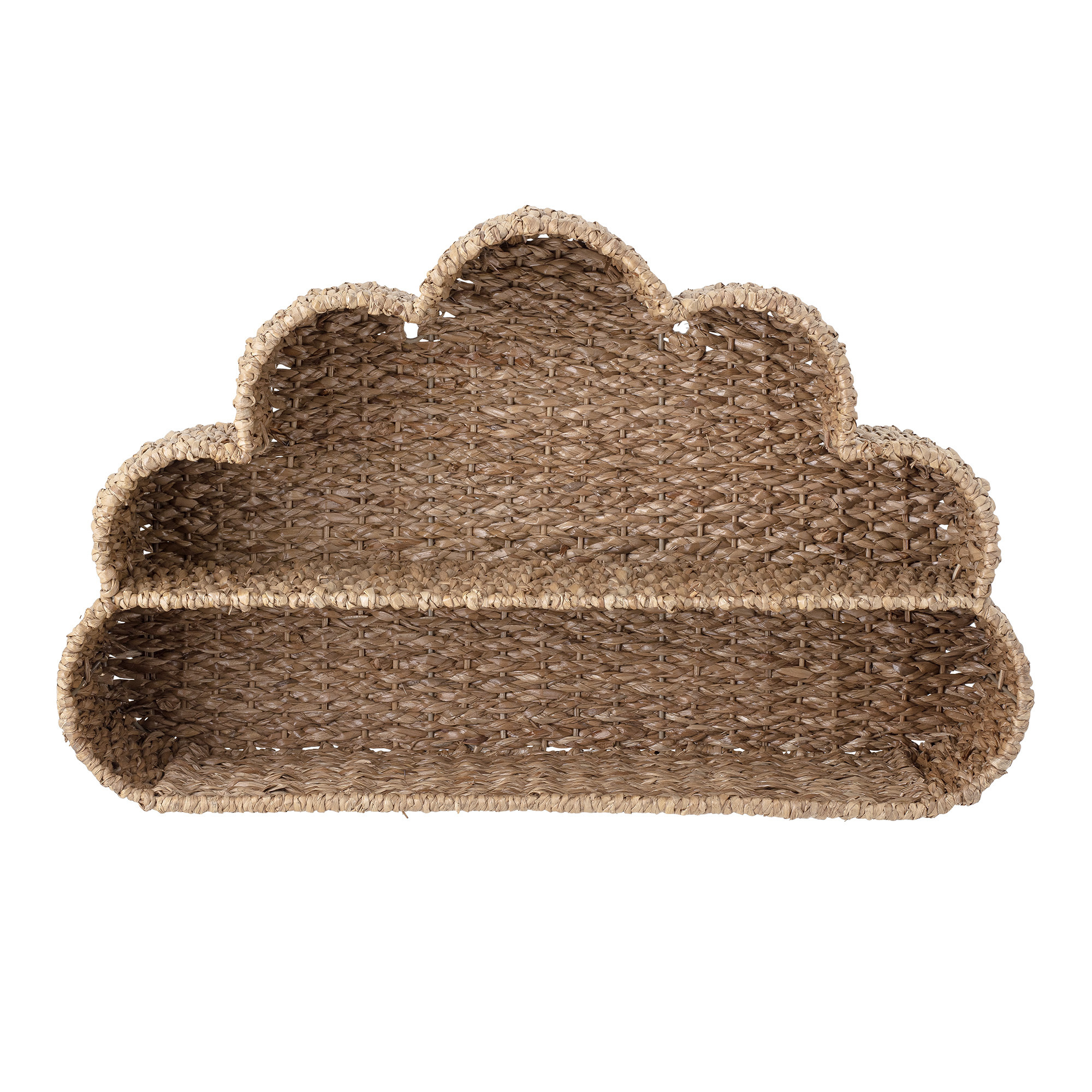 Cloud Shaped Seagrass Wall Shelf Wicker Natural Seagrass Shelf For Kids Room Organizer And Decoration Vietnam Wholesaler