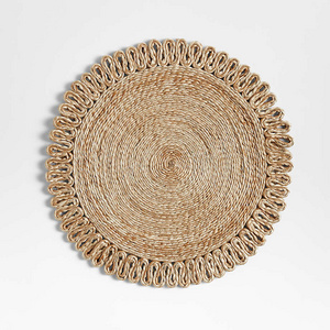 Eye-catching product wholesale handmade Natural Sedge placemat Seagrass table mats for kitchen decoration