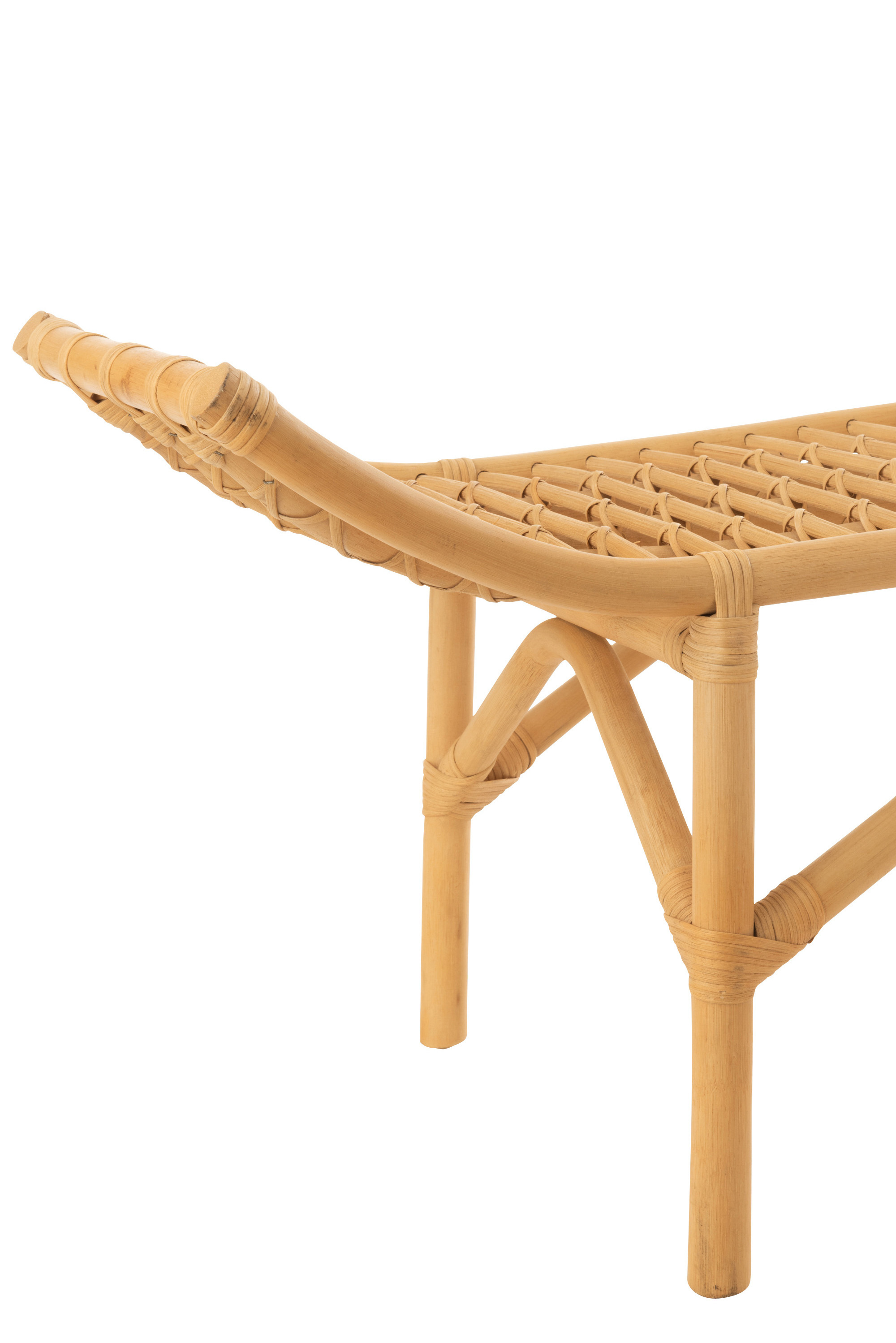 Wholesale Natural Rattan Bench Wicker Rattan Foot Stool Eco-friendly Rattan Bench For Bedroom And Home Decor Made In Vietnam