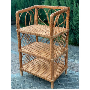 Vintage style Wicker Shelf Storage shelf eco friendly durable Handcrafted made in Viet Nam 2024