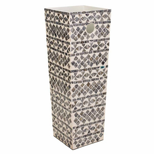 Versatile Practical Functional Decorative Style For Your Entrance Handcrafted Capiz Mother of Pearl Umbrella Stand