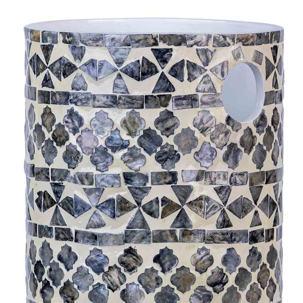 Eye Catching Beautiful Useful Functional Vibrant Meticulously Handmade Mother Of Pearl Capiz Umbrella Stand