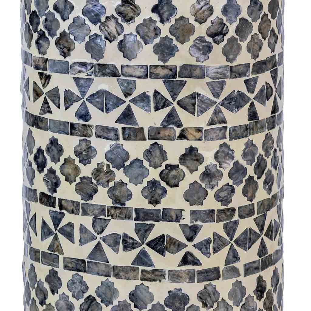 Eye Catching Beautiful Useful Functional Vibrant Meticulously Handmade Mother Of Pearl Capiz Umbrella Stand