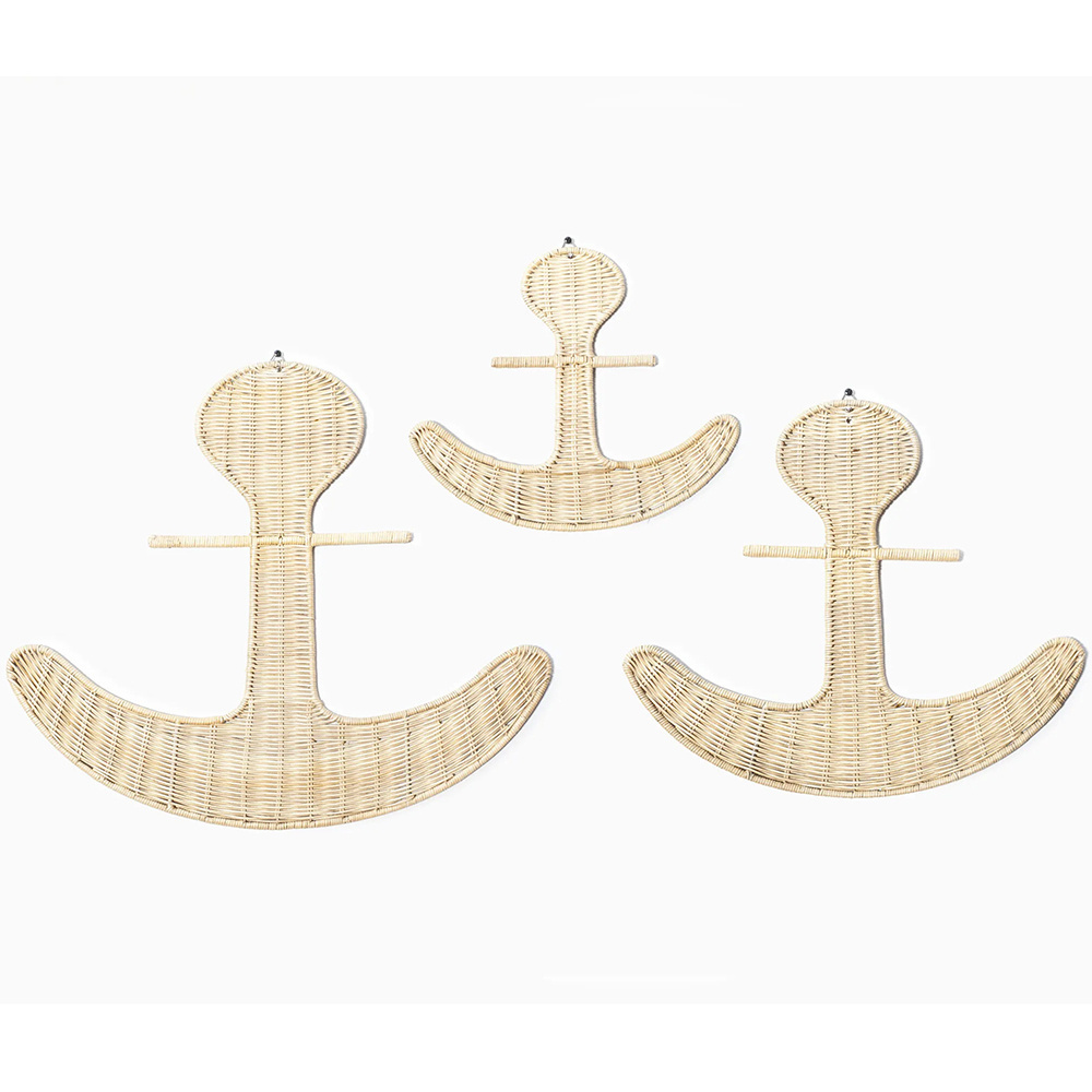 Reasonable price best quality natural stingray inspired rattan nursery wall hanging decor for kids and babies' room