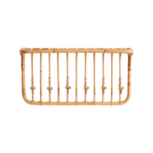 Handmade Rattan Multi-Hook Wall Shelf Popular Rattan Entryway Wall Shelf