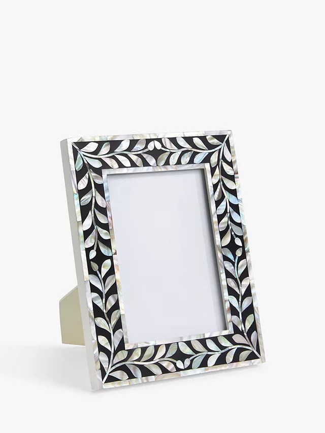 Wholesaler High Quality Mother Of Pearl Photo Frame For Family Photo Gift Wall Decoration With Mother Of Pearl Rectangle Shaped