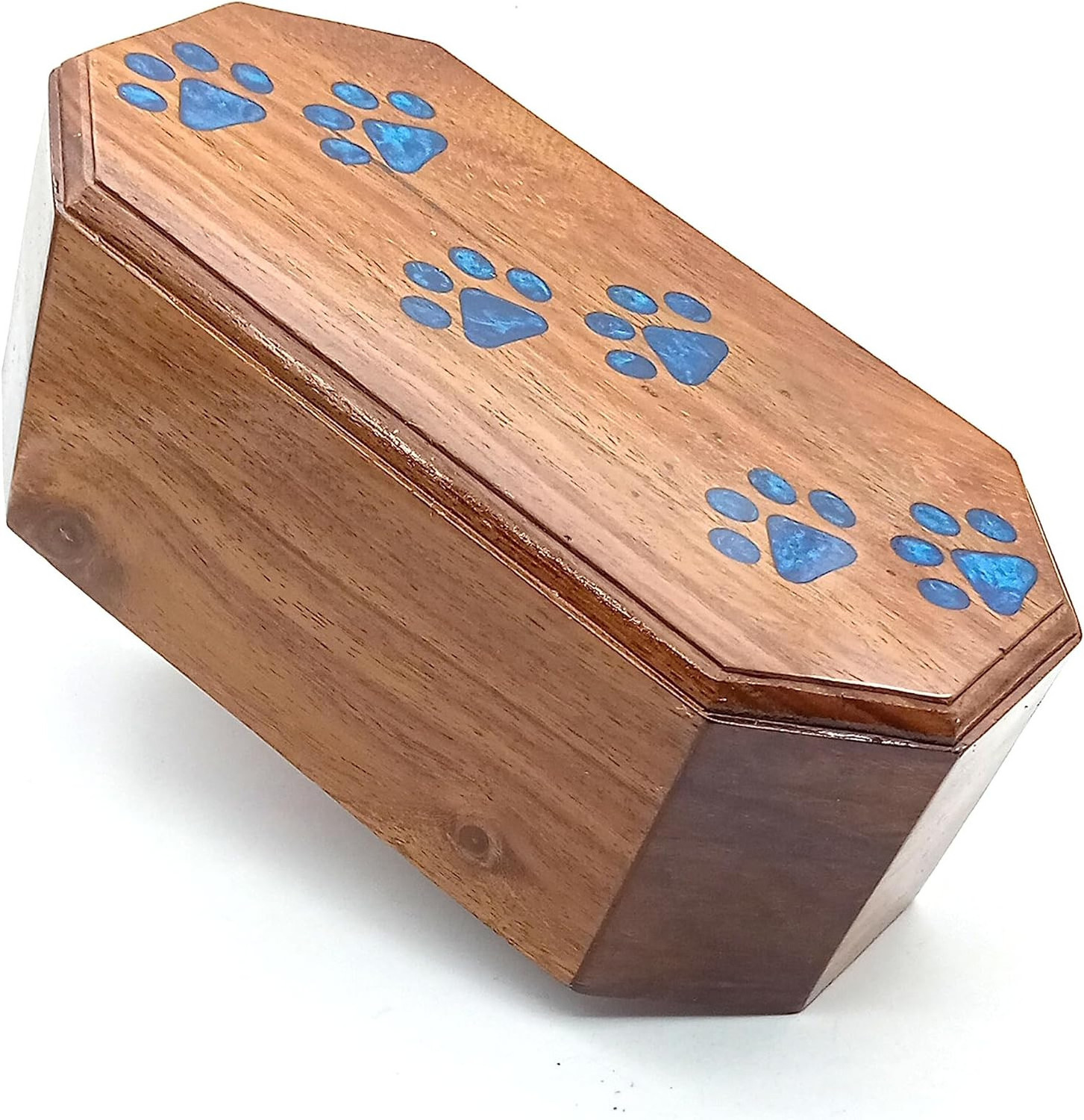 Wholesale Customization Wooden Pet Urn For Ashes Keepsake Dogs And Cats Funeral Nature Wooden Cremation Box