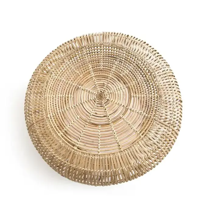 Vietnam wholesale manufacturing bamboo table round table in natural color for living room home furniture