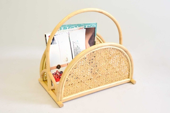 Eye catching design Natural Rattan Stand Shelves Decorative Stand Shelve for books storage handmade in Vietnam