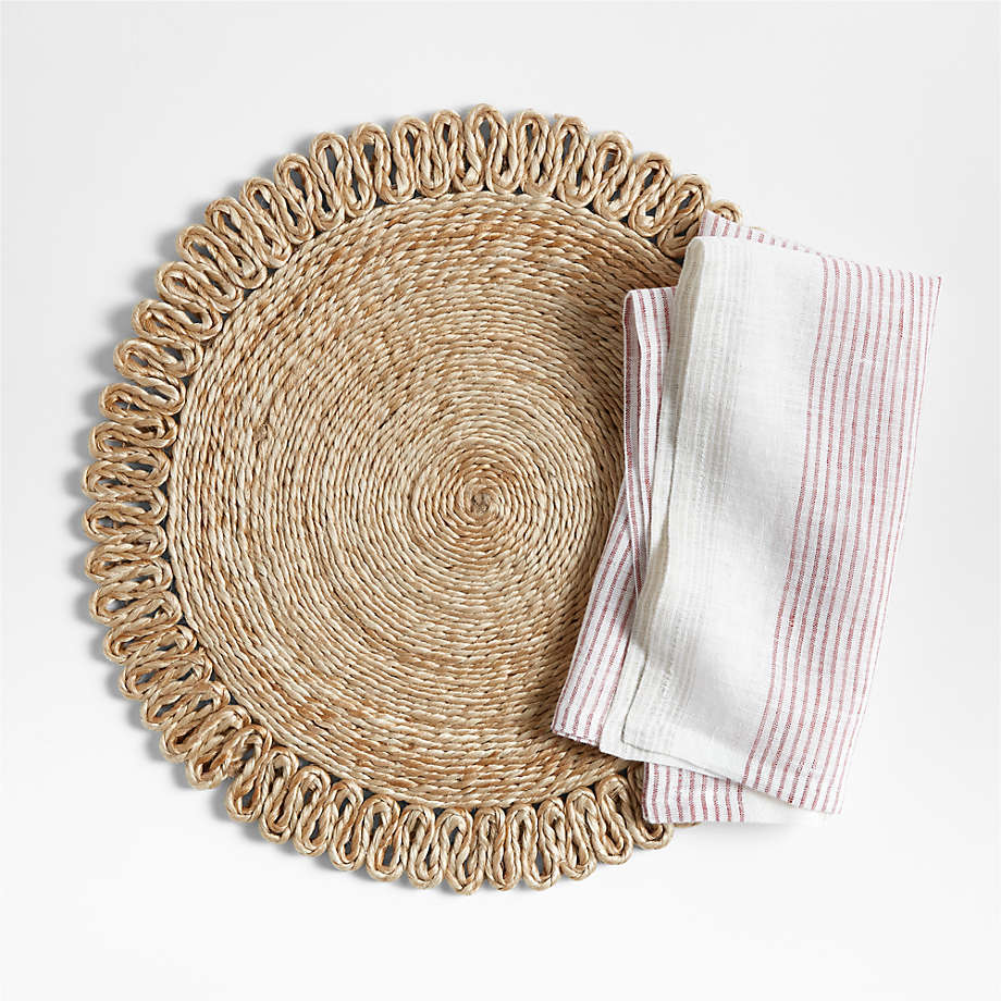 Eye-catching product wholesale handmade Natural Sedge placemat Seagrass table mats for kitchen decoration