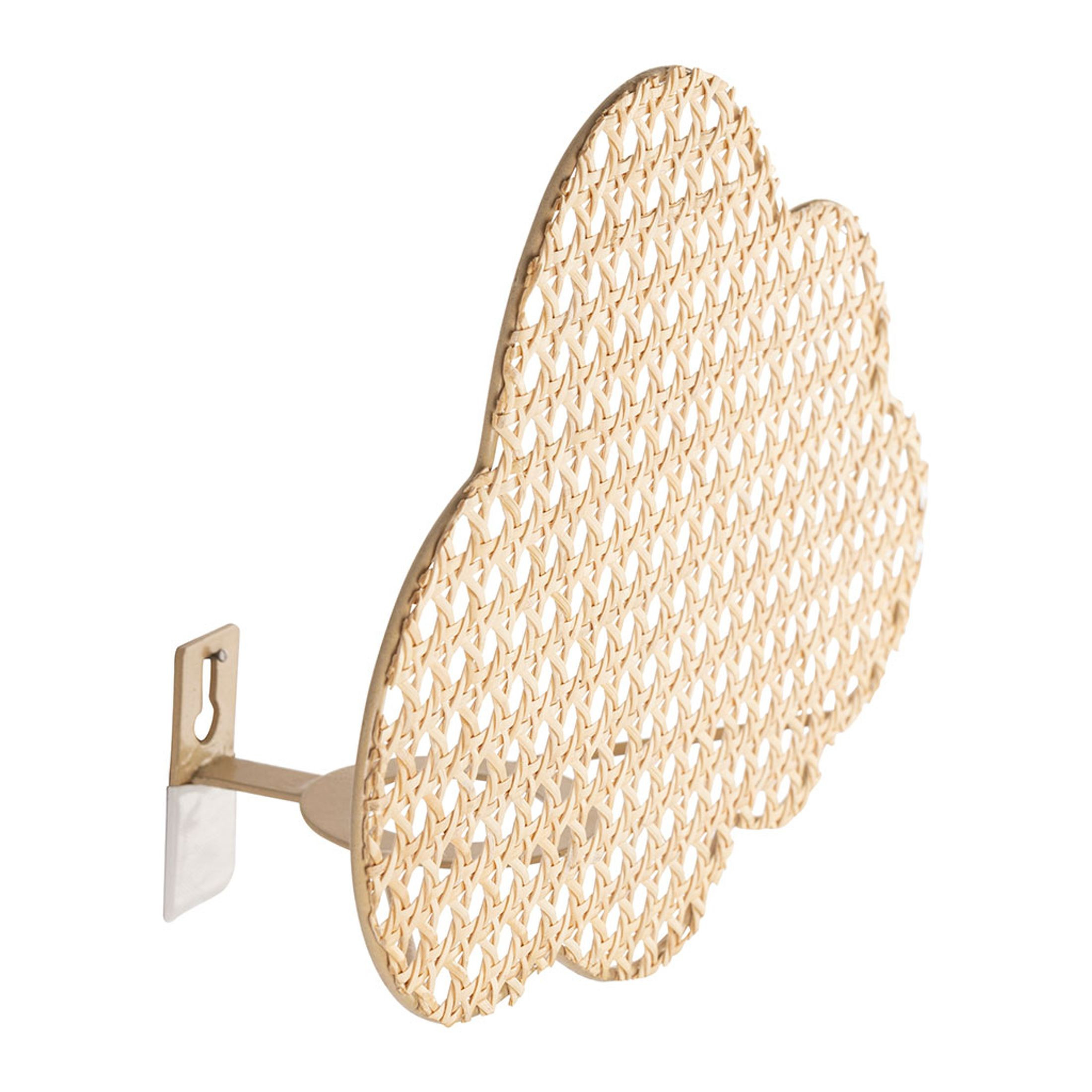 Eco-Friendly Natural Woven Cloud Shape Wall Lamp For Kid's Room Decor Elegant Addition Wall Hanging Decor For Kids Room