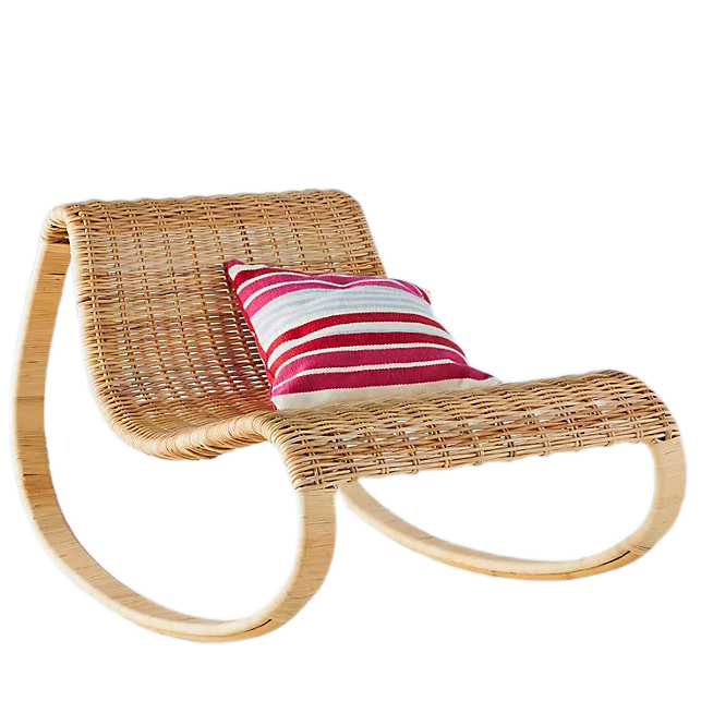 Unique Design Rattan Rocking Chair Minimalist Rattan Relaxing Chairs From Vietnam