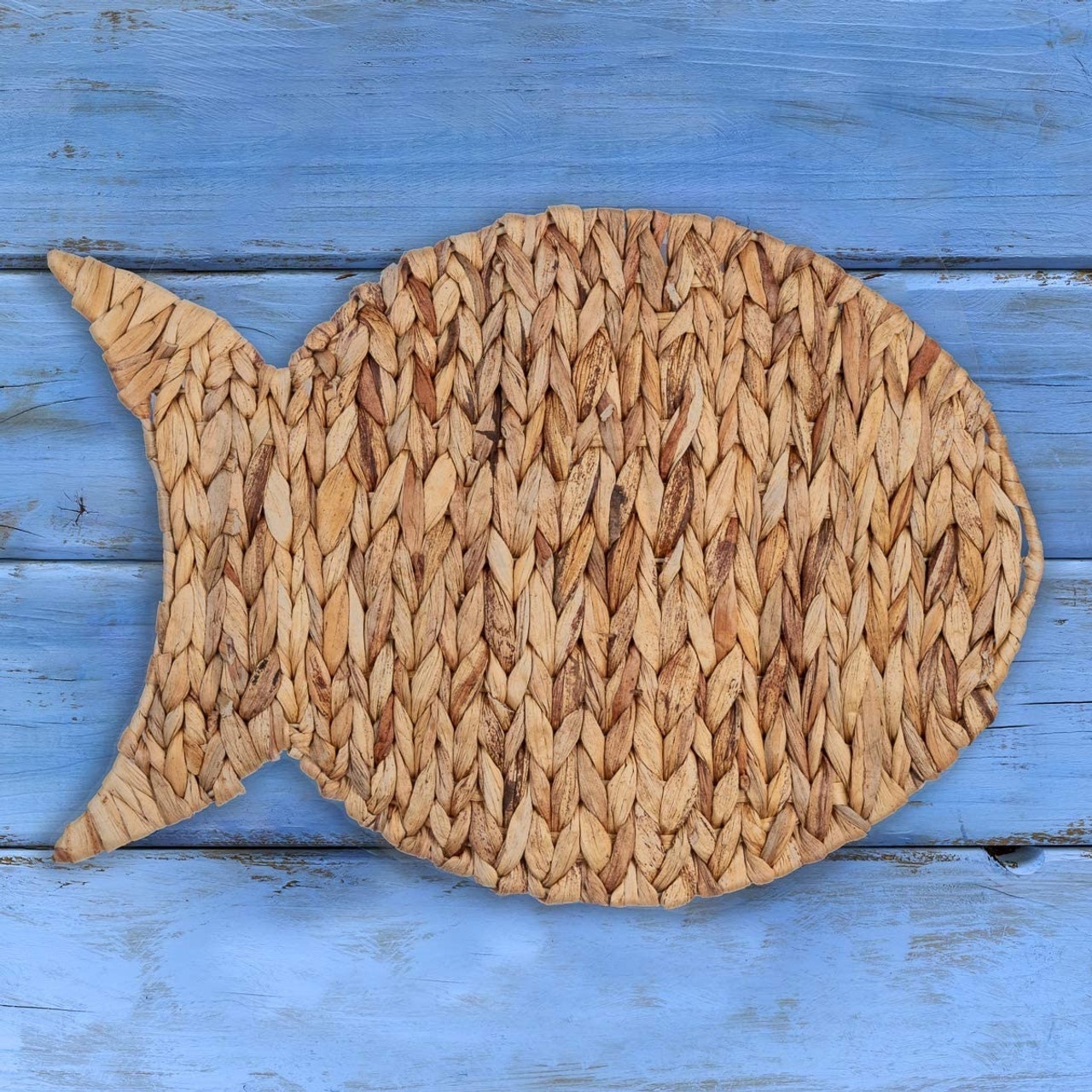 Unique Elegant style Water hyacinth wall decoration living room kid room Water Hyacinth Fish Wall Decor Coastal Placemats