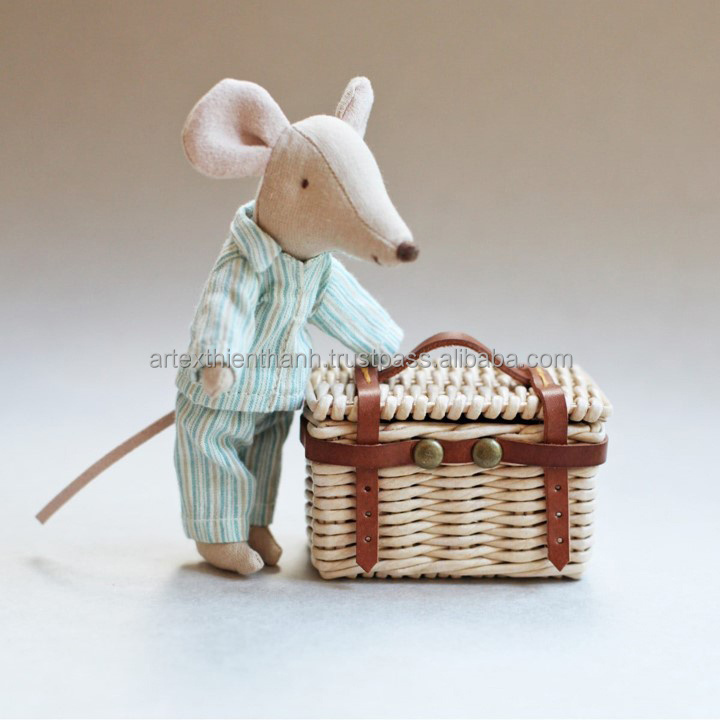 Best selling New Dollhouse Doll House Rattan DOLLHOUSE CHEST Wicker chest for a dollhouse factory in Vietnam