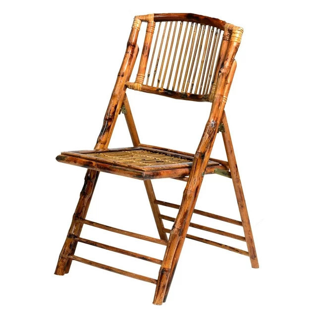 Wholesales Tortoise Shell Rattan Folding Chair Classic Bamboo Folding Chair Boho Tortoise Shell Bamboo Folding Chairs