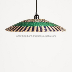 Custom Lighting Lamp cover Handmade Nature seagrass Vintage Lampshade Ceiling hanging seagrass lampshades