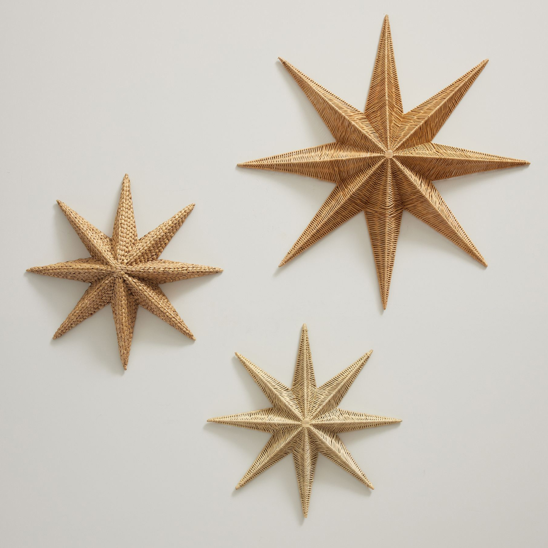 New Trend Holiday Woven Stars Wall Art High Quality Home Decoration Wall Decor Hanging made in Vietnam