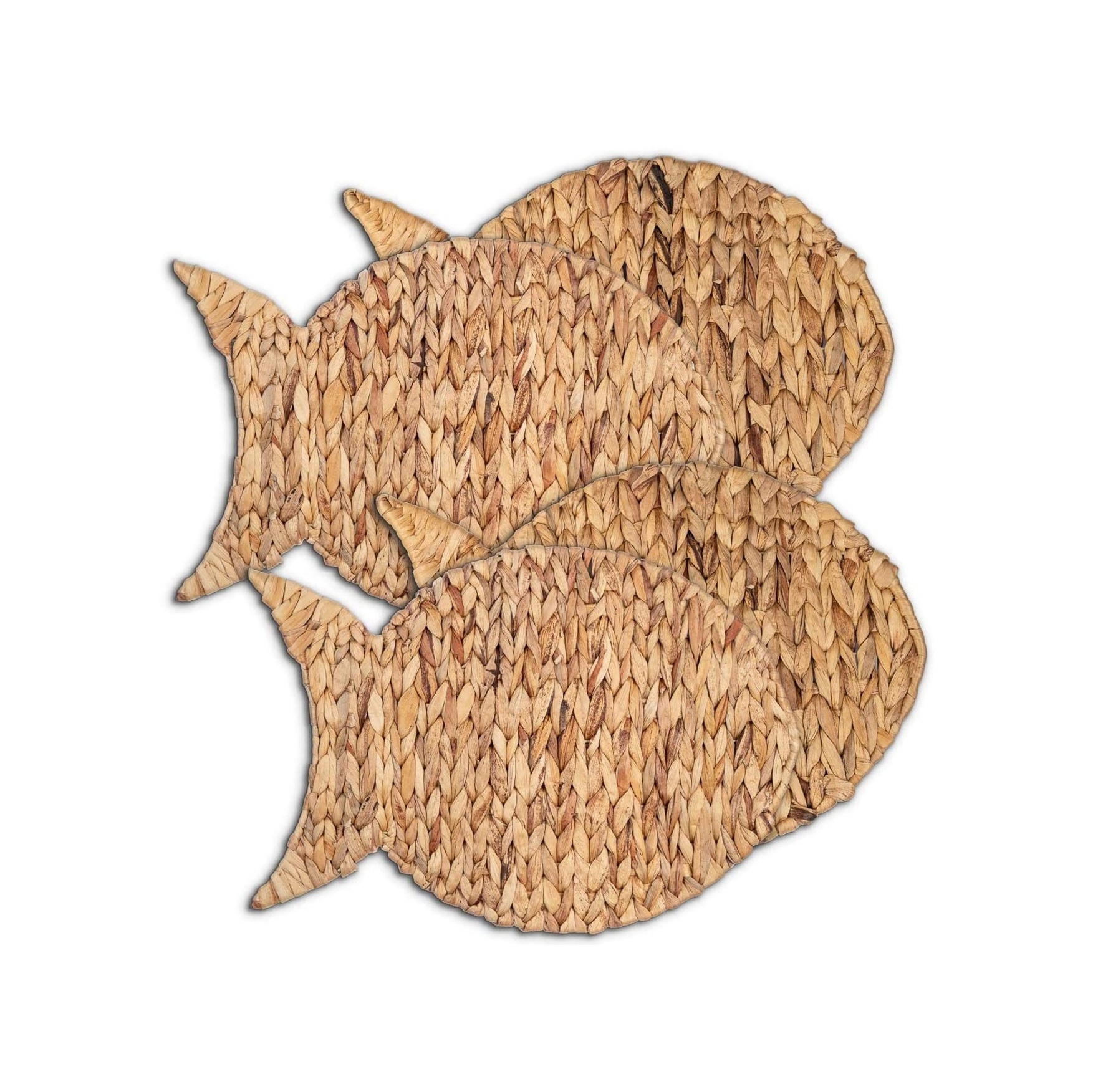 Unique Elegant style Water hyacinth wall decoration living room kid room Water Hyacinth Fish Wall Decor Coastal Placemats