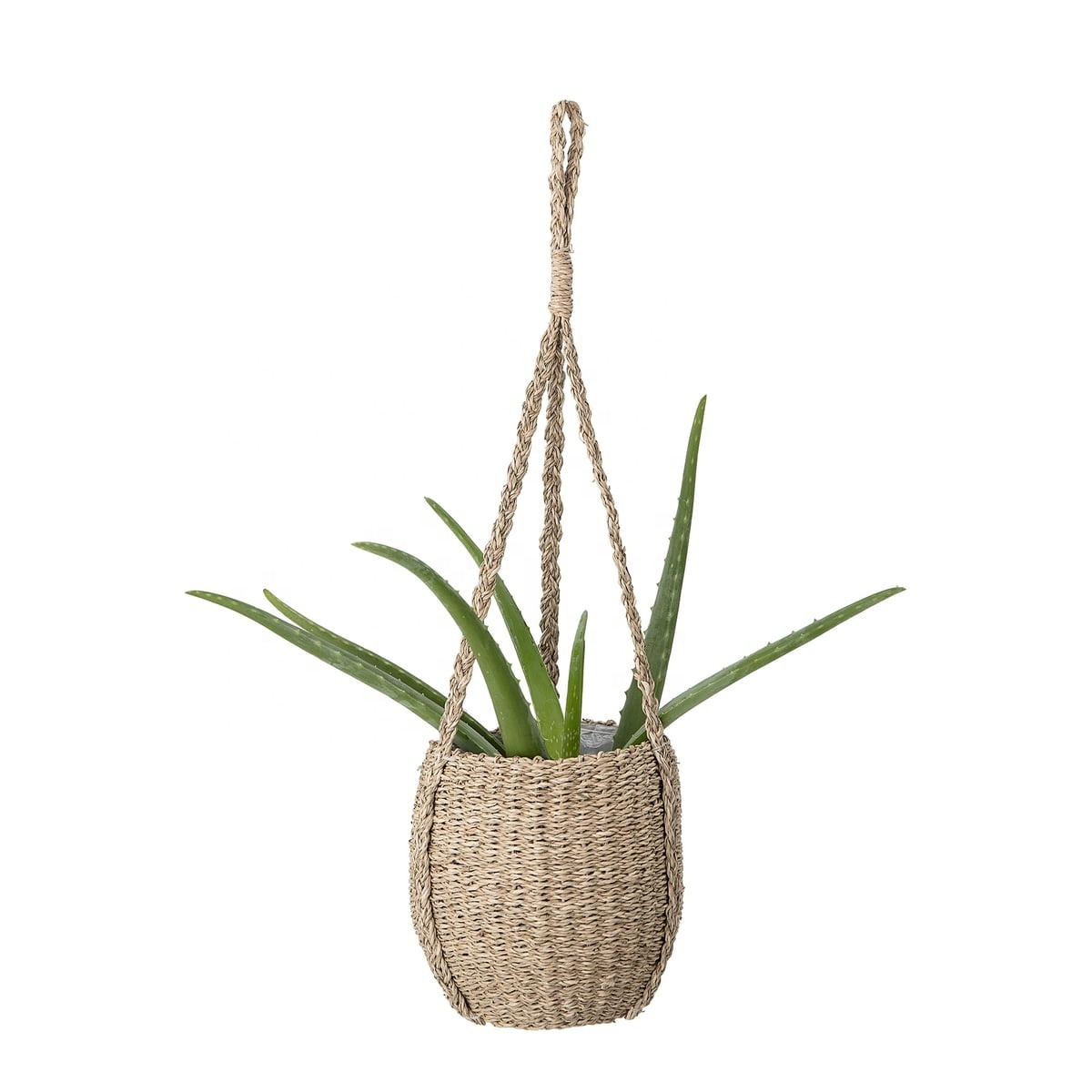 Home decorative Hanging Planter Basket Indoor Outdoor Natural Seagrass Flower Plant Pots Wholesale Best Gifts