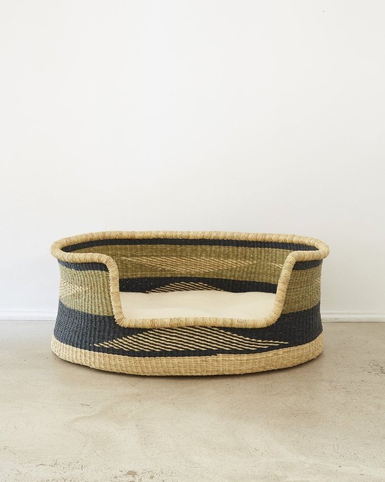 Eco-friendly Wicker Seagrass Pet Bed Boho Basket For Dog And Cat Cute Puppy House Rustic Gift For Your Pets