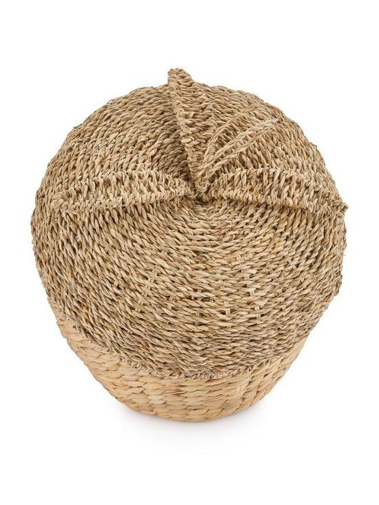 Wholesale seagrass mix water hyacinth baskets with lids handcrafted closet storage organization from Vietnam