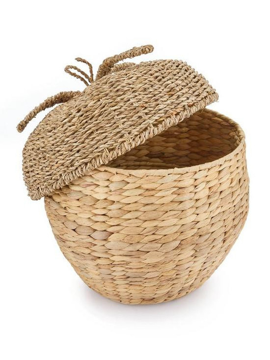 Wholesale seagrass mix water hyacinth baskets with lids handcrafted closet storage organization from Vietnam