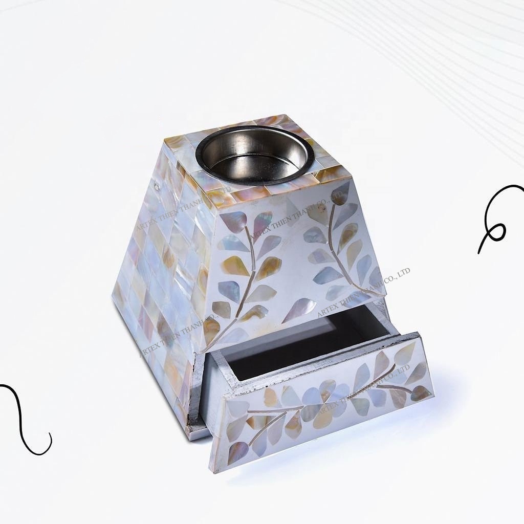 Ramadan Holiday Eid Mubarak mother of pearl inlay bakhoor burner mubkhar incense burner perfect to the gifts