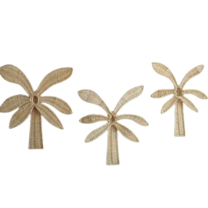 Best Choice Rattan Palm Tree Wall Hanging Set Popular Palm Tree Hanging Decoration Set