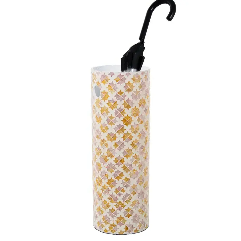 Superior Quality Mother Of Pearl Umbrella Free-standing Stand Best Choice MOP MDF Umbrella Floor Holder