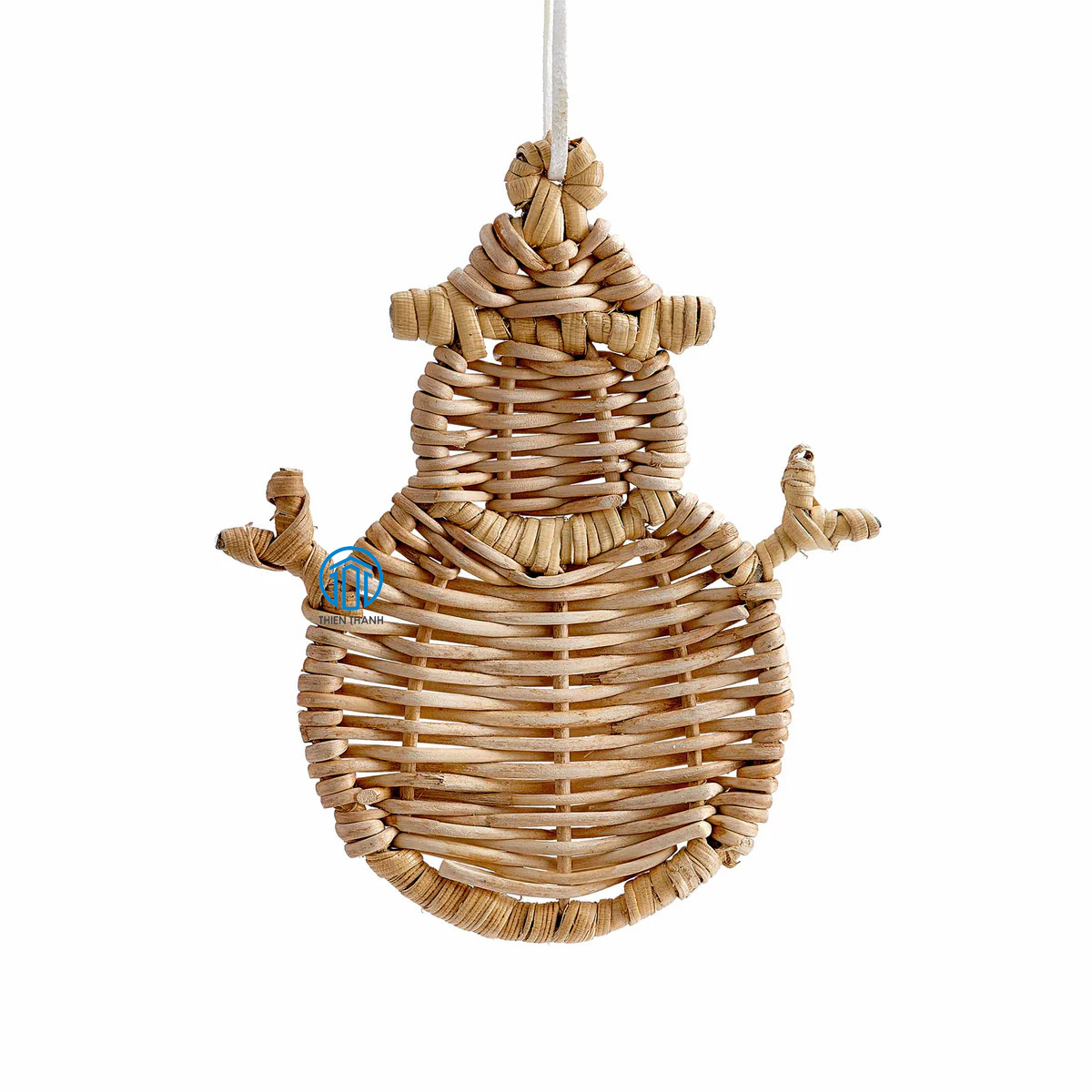 Exquisite Nice Looking Christmas tree hanging ornaments decorative Christmas Tree Ornament Rattan Snowman Hanging Decor