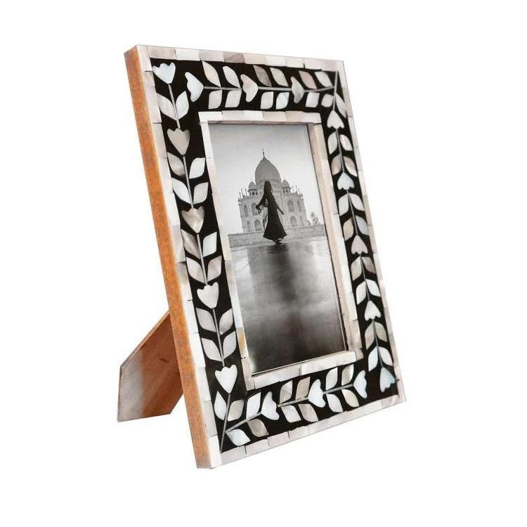 Wholesaler High Quality Mother Of Pearl Photo Frame For Family Photo Gift Wall Decoration With Mother Of Pearl Rectangle Shaped